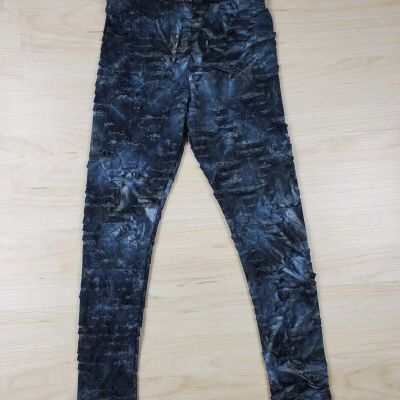 Who Cares By Alisha Levine Very Destressed Womens Leggings Sheer Pants Size M